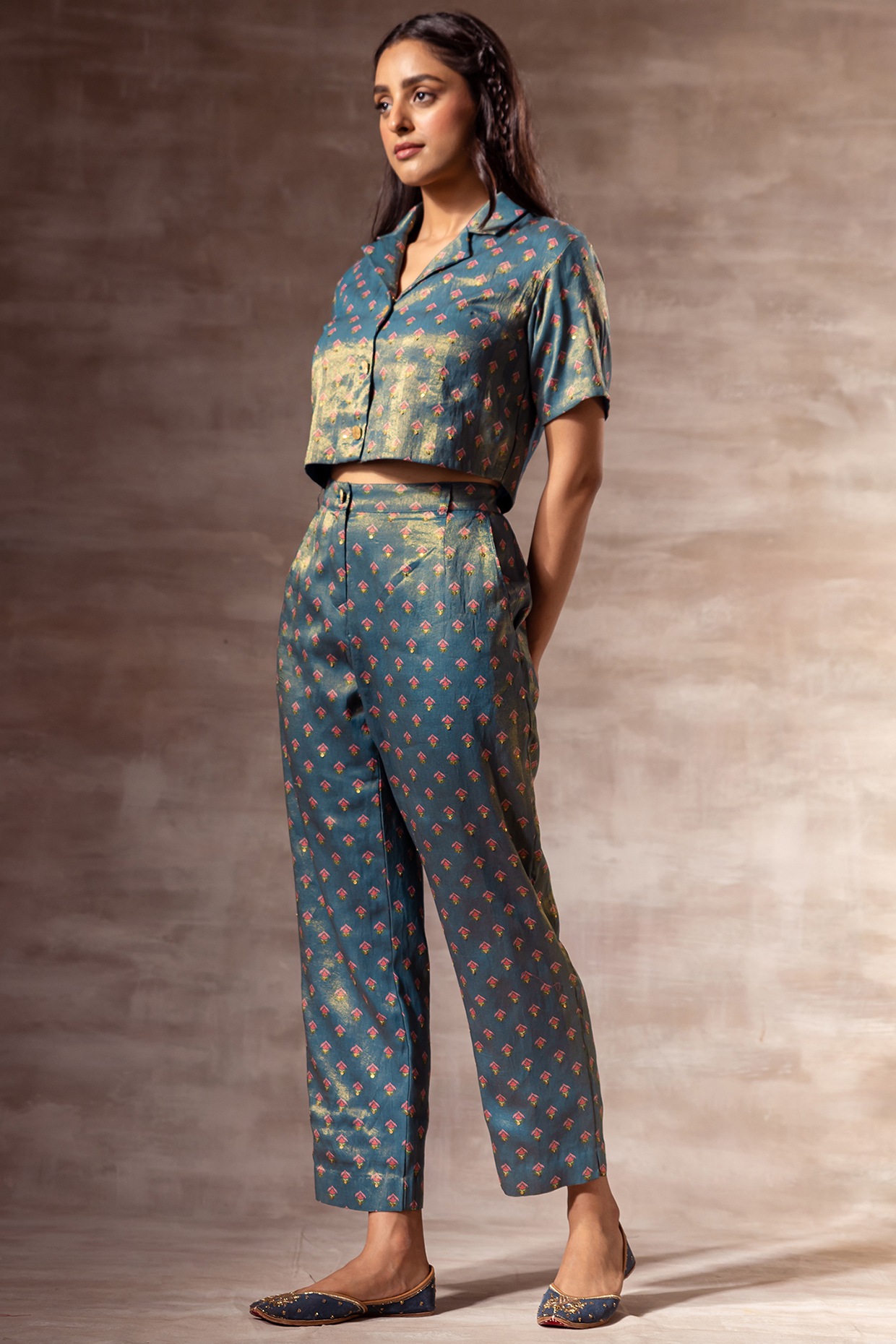 Buy KASHISH Embroidered Straight Fit Viscose Blend Womens Festive Pants |  Shoppers Stop